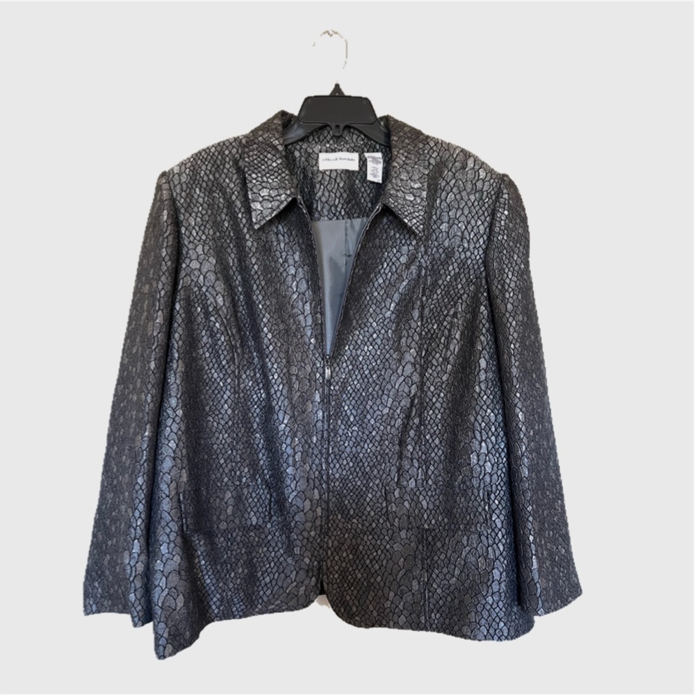 Alfred Dunner Zip Up Suit Top